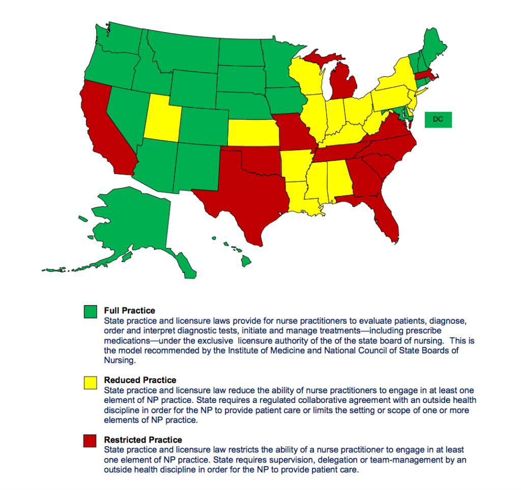 States with Full Practice Authority Among the Healthiest AONP